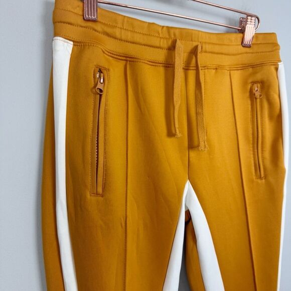 THE SET | Orange Track Pants Interior Exterior White Stripes Women’s Size Small - Picture 2 of 8